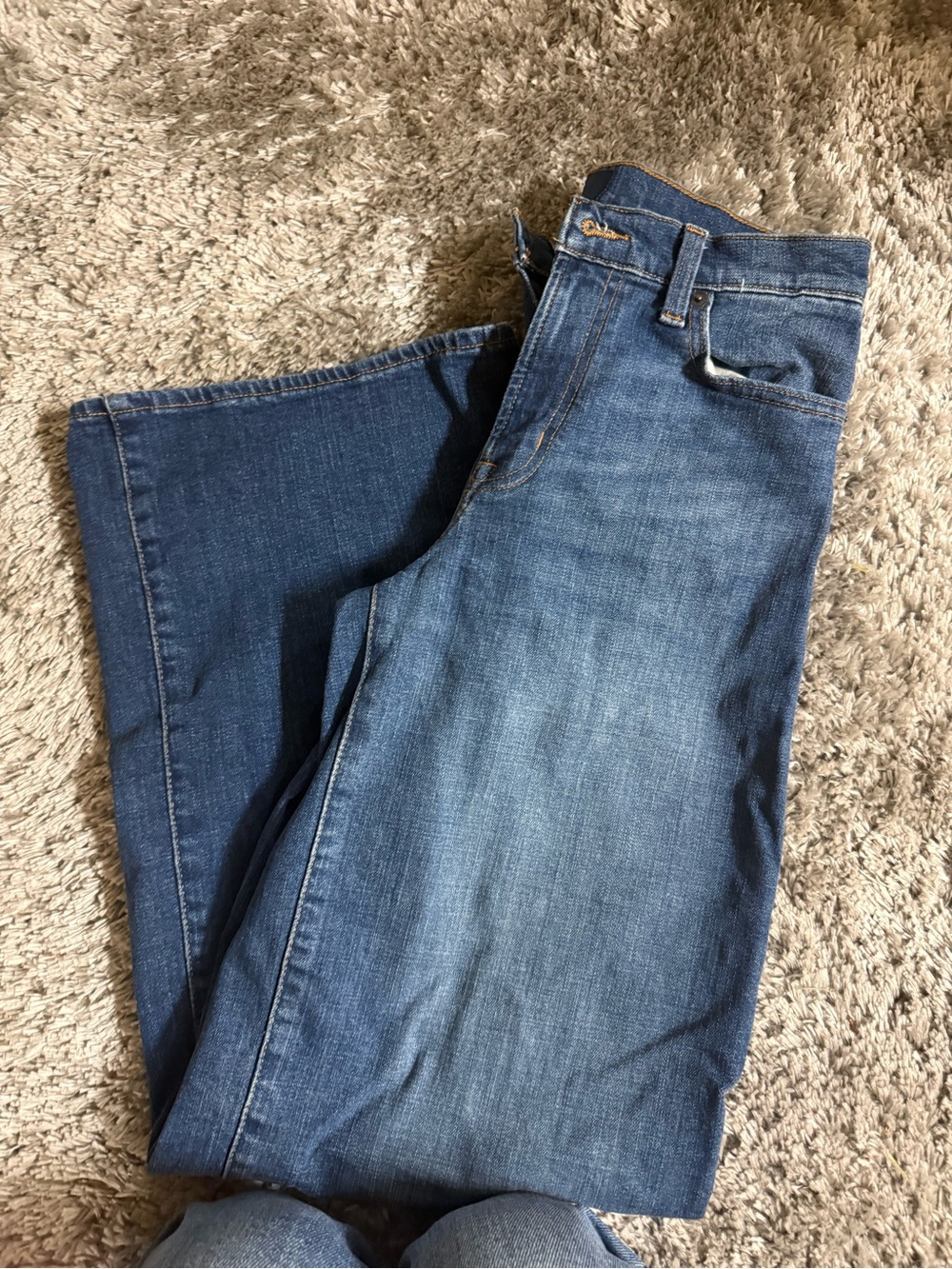 GAP Women's Two-Tone Blue Flare Jeans